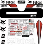 Fits Bobcat S570 Kit Skid Steer / Safety Decals 3M Vinyl Free Shipping. Fixed Price $125.00.