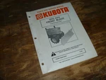Kubota B2031 Front Blade B6100-B7200 Parts Catalog Shop Service Repair Manual. Fixed Price $117.84.