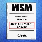 Kubota LX2610SU LX3310 Workshop Manual, Bind - Front & Back Xl Foldouts. Fixed Price $87.07.