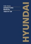 Hyundai 120D-9V 130D-9V 160D-9V Forklift Operators User Manual. Fixed Price $75.00.