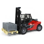 1/16 Bruder Linde HT160 Fork Lift With Pallet And Cages 02513. Fixed Price $72.99.