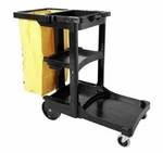 Rubbermaid Commercial FG617388BLA 32 Gal. Janitor Cleaning Cart W/ Zippered Bag. Fixed Price $149.72.