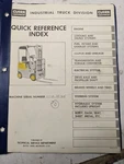 Clark Fork Truck Parts List Book Manual C20B -75-315 1965. Fixed Price $131.25.