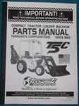 Terramite T5C Compact Tractor Loader Backhoe Parts Manual Book Catalog. Fixed Price $49.99.