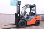 2020' Toyota Forklift, 8FDU30, 6,000# Pneumatic, Diesel, Sideshift. Fixed Price $35900.00.