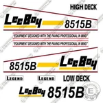 Fits Leeboy Kit Asphalt Paver Equipment Decals (8515 B). Fixed Price $149.95.