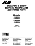 Jlg CM2033 CM2046 CM2546 CM2558 Scissor Lift Operators Service Parts Manual Pdf. Fixed Price $39.99.