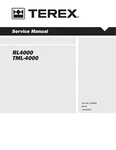 Terex RL4000 TML-4000 Light Tower Service Manual On Paper Part No 116694. Fixed Price $34.00.