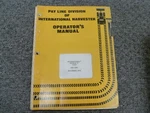 International Harvester 125C Crawler Loader Owner Operator Manual. Fixed Price $57.53.