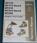 Gehl RT175 RT210 RT250 Compact Track Loader Service Shop Repair Manual 50940164. Fixed Price $119.99.