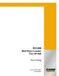Case SV340B - Skid Steer Loader Tier 4F Na Parts Catalog. Fixed Price $127.00.