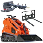 2026 Brand New Mini Skid Steer Loader 13.5HP B&s Stand-on + 8''AUGER Pallet Fork. Fixed Price $5498.60.