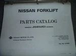 Nissan CUJ02A25PV CUGJ02F30V CUGJ02F30PV J02UC Forklift Parts Catalog Manual Xz. Fixed Price $127.85.