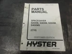 Hyster Spacesaver S25XM S30XM S35XM S40XMS Forklift Parts Manual C10. Fixed Price $69.95.