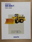 Komatsu WA600-1 Wheel Loader Brochure 1994. Fixed Price $9.99.