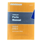 Daewoo Doosan D50S-5 D70S-5 Forklift Parts Catalog Manual Sn 2SPEED. Fixed Price $139.00.