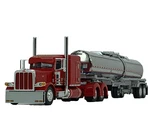 1/64 Dcp Peterbilt 389 Flat Top W/ Brenner Stainless Chemical Tanker Trailer. Fixed Price $129.99.