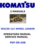 Komatsu WA320-1LC Wheel Loader Service Repair Owners Manuals Pdfs On Usb. Fixed Price $29.00.