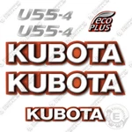 Fits Kubota U55-4 Kit Mini Excavator Replacement Decals. Fixed Price $94.95.