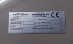 Aluminum Data Plate Emblem Fit For Kubota U48-4 Engraved. Fixed Price $89.00.
