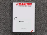 Manitou MLT627T Telehandler Parts Catalog Manual. Fixed Price $134.82.