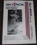Skyjack SJ-8831 SJ-8841 Scissor Lift Service Maintenance & Parts Manual Book. Fixed Price $79.99.