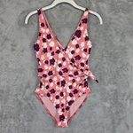 Tanya Taylor Swimsuit Womens Xs Pink Floral Kelly Wrap One Piece Ruffle. Fixed Price $32.50.