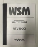 Rtv Side By Workshop Repair Manual Kubota. Fixed Price $35.00.