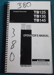 Takeuchi TB125 TB135 TB145 Excavator Operation & Maintenance Manual Book. Fixed Price $49.99.