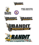 Brush Bandit Wood Chipper Model 990XP Kit - Decals Stickers. Fixed Price $160.00.
