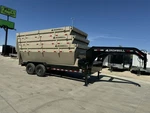 Iron Bull 16' Roll Off Dump Trailers Gooseneck With 3 Bins. Fixed Price $26999.00.
