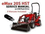 Mahindra Emax 20S Tractor Workshop Manual + Loader/backhoe More! (usb) Latest. Fixed Price $66.60.