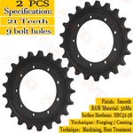 2X Rear Drive Sprocket For Kubota KX71-3 KX033-4 KX91-3S2 U35-S2. Fixed Price $209.00.