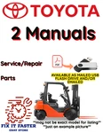 Toyota Forklift 5FBCHU20 Service Repair Parts Manual Pdf File On Usb. Fixed Price $50.00.