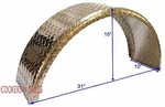 (2)- Aluminum 14 Gauge Diamond Plate Boat Or Utility Trailer Fenders 10X31X15. Fixed Price $159.88.
