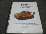 Leeboy 1000F Tilt Hopper Paver Parts Catalog Operator Service Manual Xz. Fixed Price $81.33.