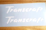 Transcraft Trailer Decals Stickers 18 (2) Gloss White Fast Usa. Fixed Price $36.18.