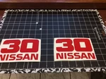Forklift Decal, Nissan 30 Mast Vinyl Set Of 2. Fixed Price $8.25.