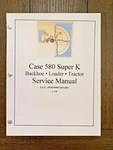Technical Service Manual Repair Fits Case 580 Super Loader Backhoe 1992. Fixed Price $97.00.