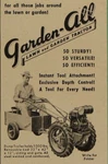 Garden All Lawn Tractor Dump Trailer Liberty Vintage Print Ad 1947. Fixed Price $9.95.
