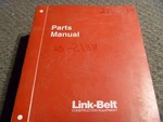 Link Belt LS-218H Crawler Crane Parts Catalog Manual. Fixed Price $152.59.