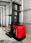 Raymond 560-OPC30TT Standup Electric Order Picker Forklifts 366" Mast Low Hours. Fixed Price $24950.00.