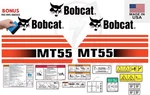 Fits Bobcat MT55 Kit Skid Steer / Safety Decals 3M Vinyl Free Shipping. Fixed Price $118.98.