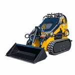 MMS380 Mini Skid Steer Track Loader 23HP Rato Engine Compatible. Fixed Price $4800.00.