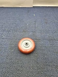(qty 4) Colson 3-1/2" Wheel Top Plate Swivel Caster Red Polyurethane. Fixed Price $36.00.