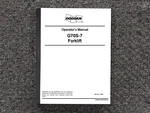 Doosan Forklift G70S-7 Operator Owner Maintenance Manual. Fixed Price $99.16.