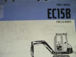 Volvo EC15B Mini Excavator Parts Catalog Manual. Fixed Price $99.99.