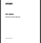 Crown RD5000 RR5000S RD5500S Forklift Service And Parts Manual Pdf Usb. Fixed Price $39.99.