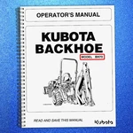 Kubota BH70 Backhoe Operators Manual - Steel Wire Bind Tough Covers. Fixed Price $16.29.