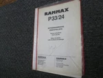 Rammax P33/24 Vibratory Trench Roller Parts Catalog & Shop Service Repair Manual. Fixed Price $61.94.